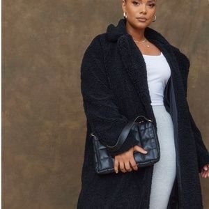 Pretty little thing teddy trench coat